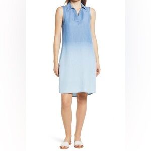 Women’s Ombre Casual Denim Cute Sleeveless Dress with Pockets. Size Small. EUC